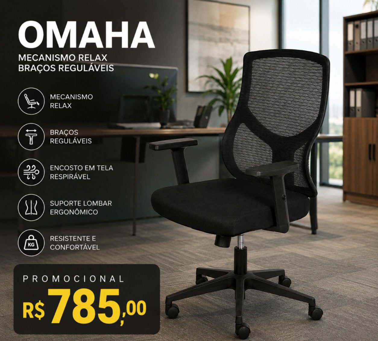 CADEIRA PRESIDENTE OMAHA