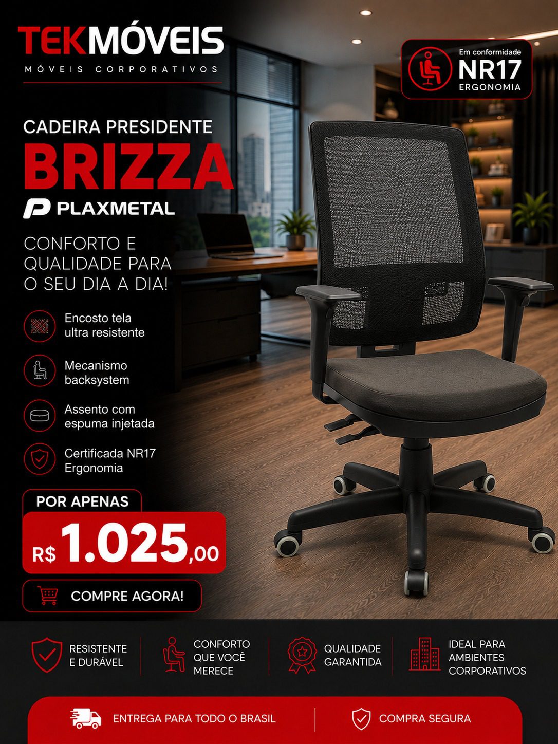 Cadeira Brizza Back